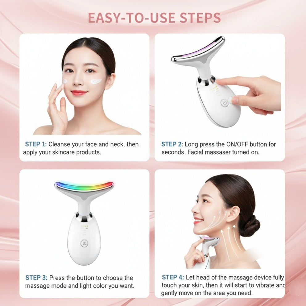 Microcurrent Facial Massager for Firming & Lifting